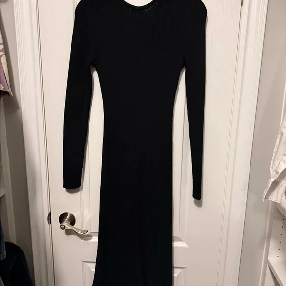 GAP Rib Sweater V-Neck Maxi Dress - Picture 2 of 3